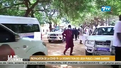 Covid-19  / Sénégal : la désinfection des lieux publics comme barrière