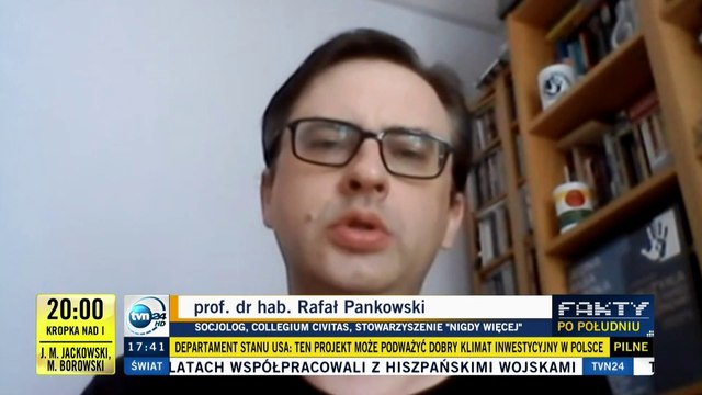 Rafał Pankowski z NIGDY WIĘCEJ – komentarz w sprawie nowego ładu i autorytaryzmu, 12.08.2021