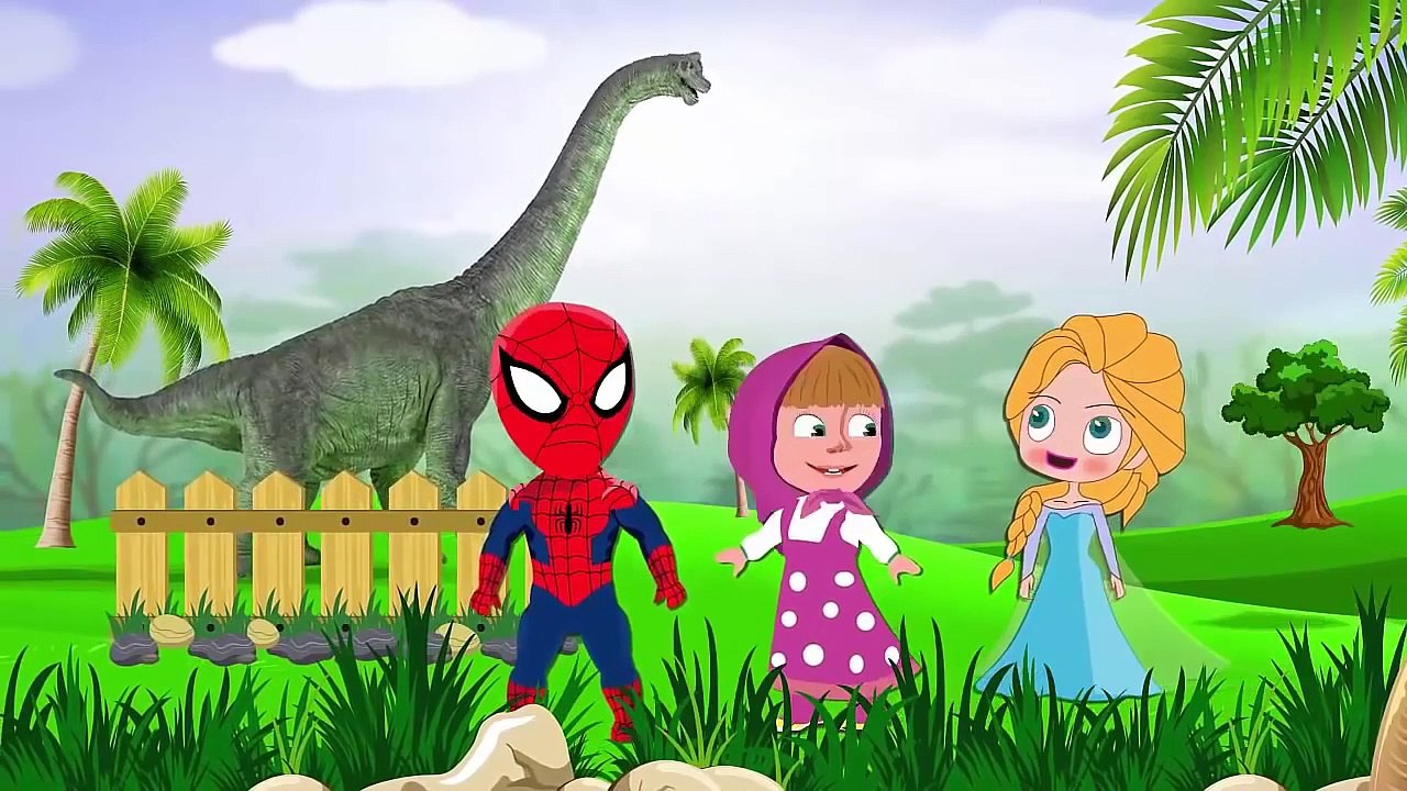 Kids - Les Contes de Masha & DOB ‫كرتون ماشا والدب - سبايدرمان والمجمدة إلسا يخطفون الحلوي من ماشا !! كرتون اطفال مضحك‬