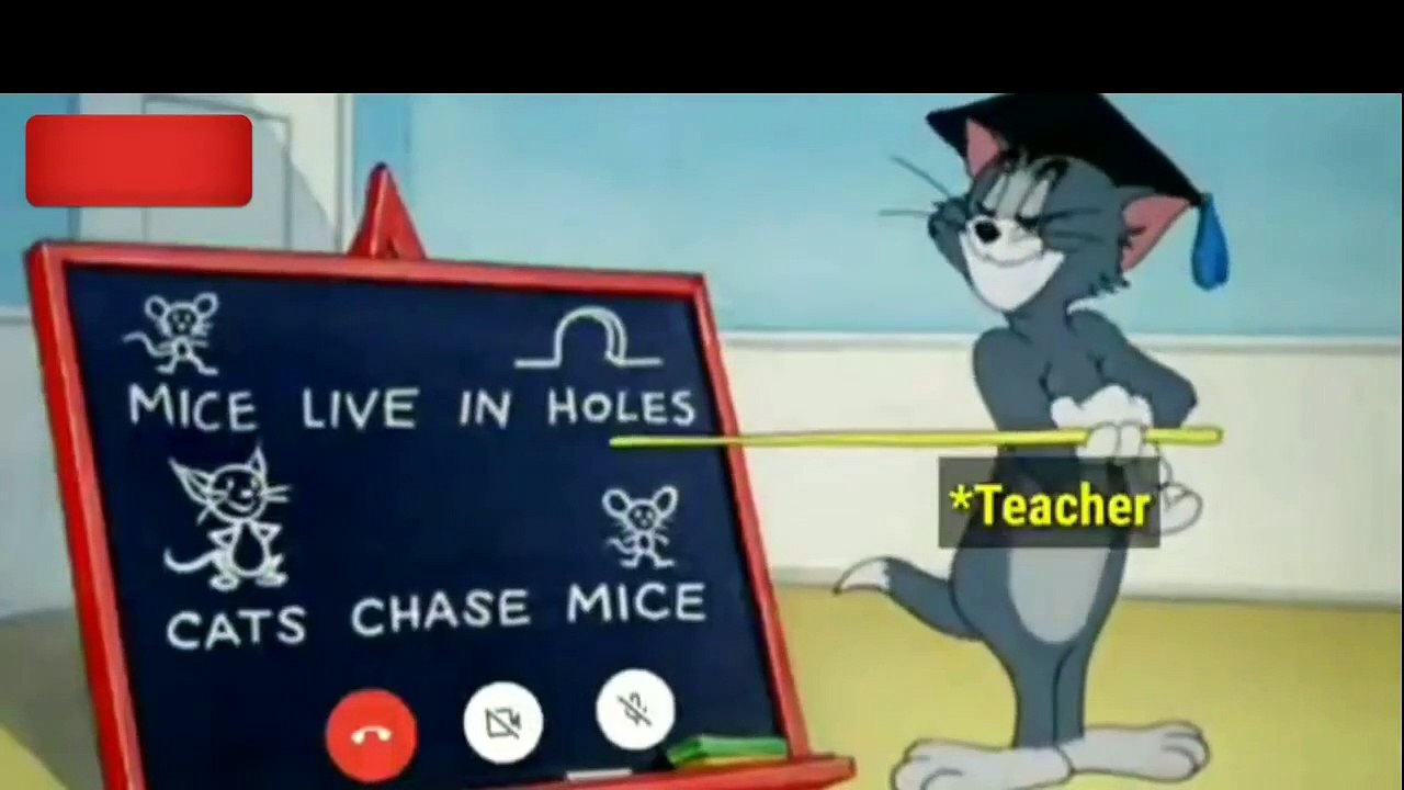Online Classes Funny video-Tom and jerry online class whatsapp status-Funeditz