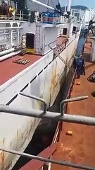 Voilà pourquoi une échelle ce n'est pas fait pour être utilisé à l'horizontale