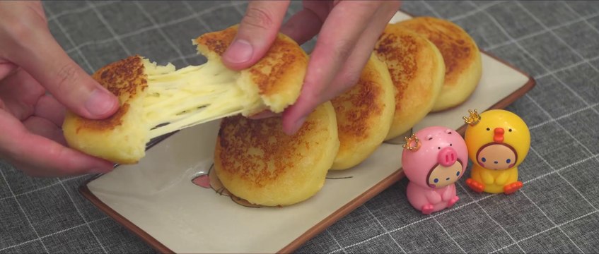 Potato Cheese Pancakes Korean