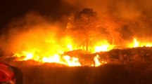 Otranto (LE) - Domato incendio a Porto Badisco che minacciava case e strutture turistiche (16.08.21)