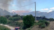 Longano (IS) - Incendio boschivo: in azione mezzi aerei (16.08.21)