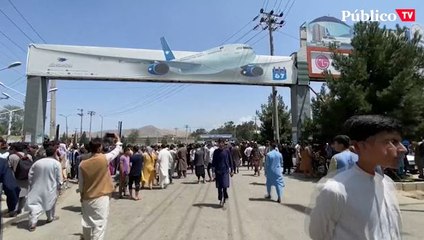 El caos se apodera del aeropuerto de Kabul