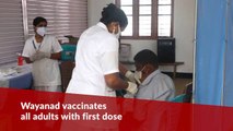Wayanad first Kerala district to give first dose of COVID-19 vaccine to all adults