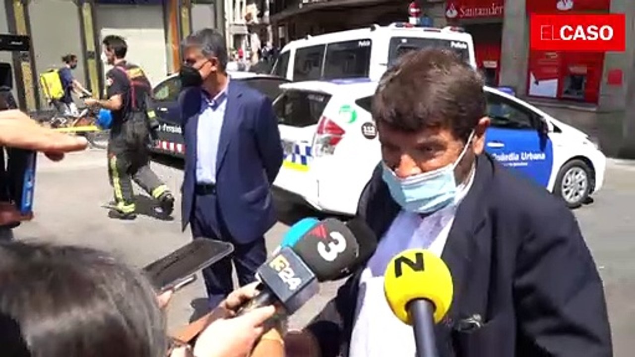 Albert Batlle, tinent de Seguretat de l'Ajuntament, explica els fets succeïts a l'hotel Petit Palace.