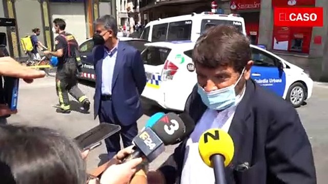 Albert Batlle, tinent de Seguretat de l'Ajuntament, explica els fets succeïts a l'hotel Petit Palace.