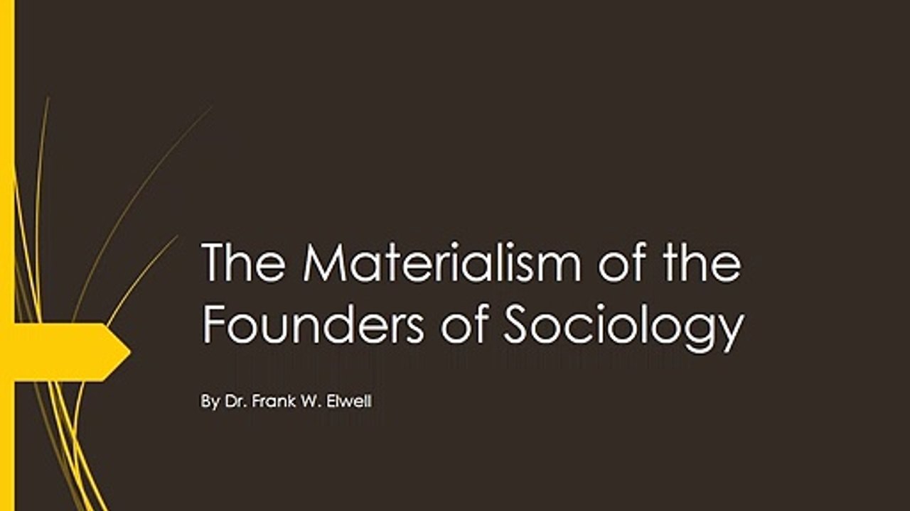 Systems & Problems: Materialism of the Founders