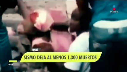 Fuerte sismo deja al menos 1,300 muertos en Haití