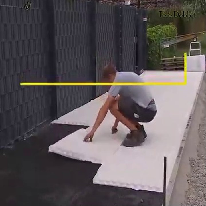 how to putting down laying driveway with gravel stabilization mats easy way step by step  DIY