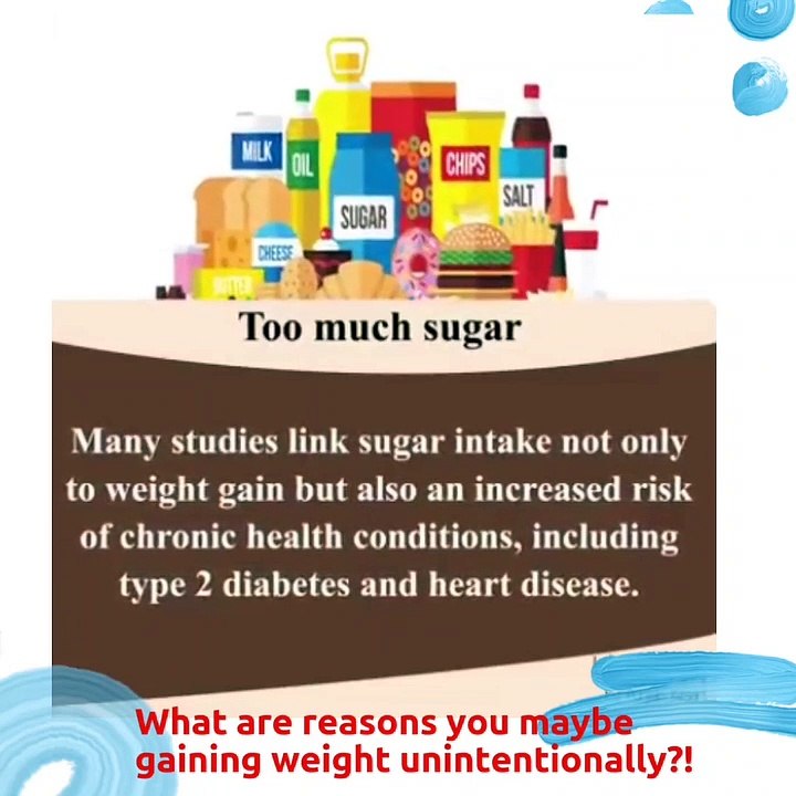 What are reasons you maybe gaining weight unintentionally!??