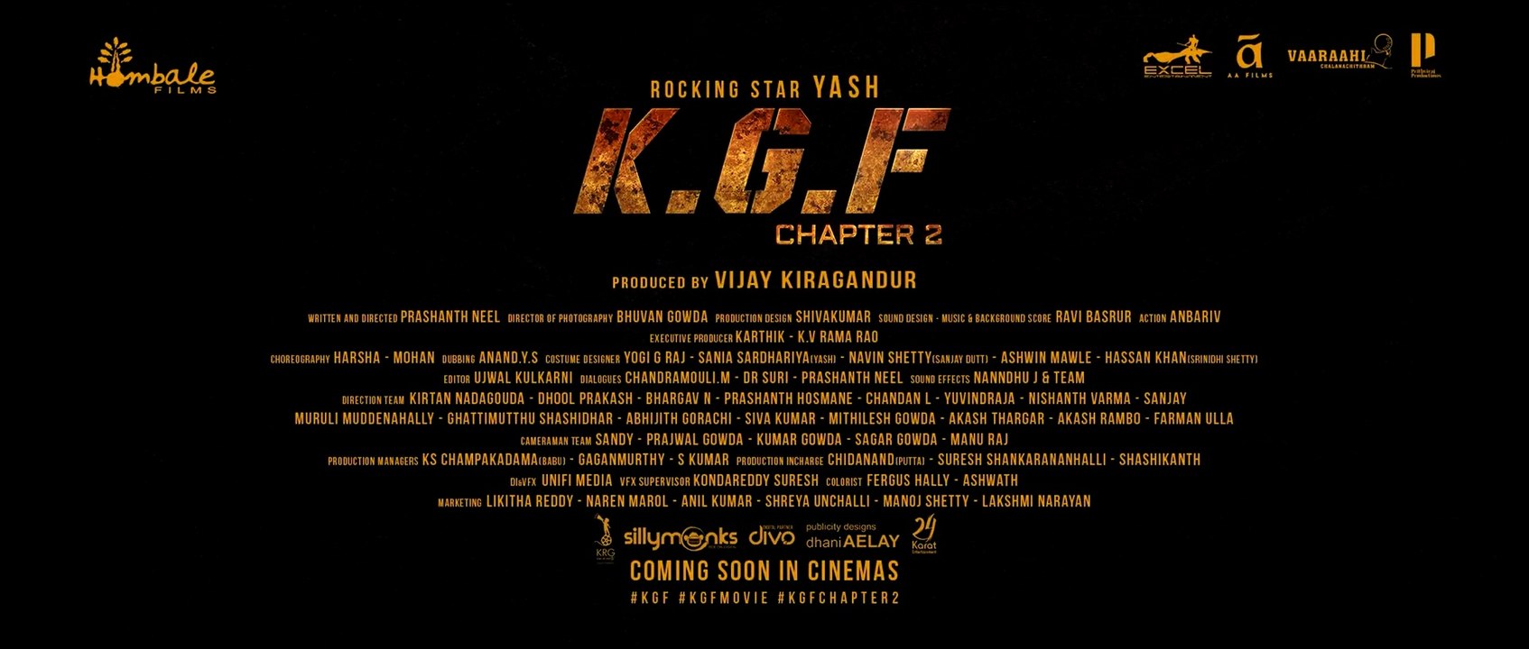 KGF Chapter2 TEASER YashSanjay DuttRaveena TandonSrinidhi ShettyPrashanth NeelVijay Kiragandur