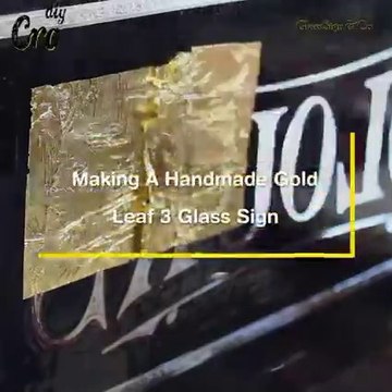 making handmade gold leaf glass sign Learn how to make this 24K Gold Jewellery Making