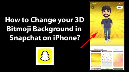 How to Change your 3D Bitmoji Background in Snapchat on iPhone?