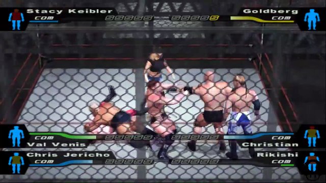 Here Comes the Pain Stacy Keibler vs Goldberg vs Val Venis vs Christian vs Chris Jericho vs Rikishi