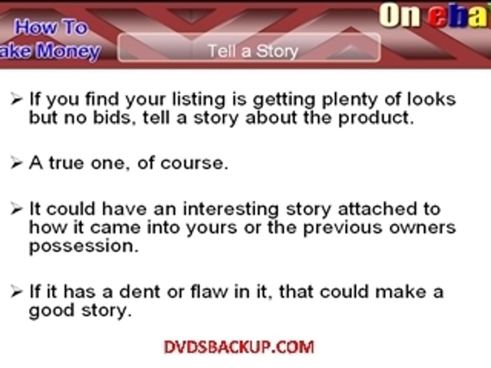 How to start bidding frenzy on ebay