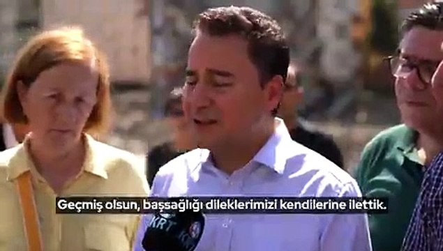 Ali Babacan Bozkurt'ta: Karşı karşıya kaldığımız tablo büyük bir felaket, büyük bir afet