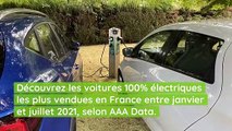 Top 10 des voitures électriques les plus vendues en France (janvier à juillet 2021)
