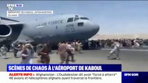 À l'aéroport de Kaboul, une marée humaine tente de fuir le pays après l'arrivée des talibans