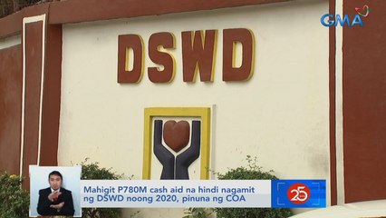 Mahigit P780M cash aid na hindi nagamit ng DSWD noong 2020, pinuna ng COA | Saksi
