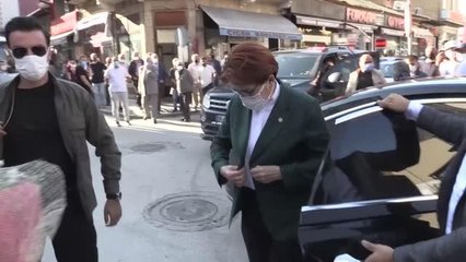 İYİ Parti Genel Başkanı Akşener, esnafı ziyaret etti