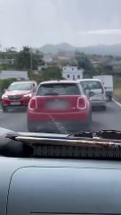 "Casi se lleva la baranda": nuevo adelantamiento temerario en una carretera canaria