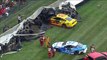 Nascar Cup Series 2021 Indianapolis Road Race Massive Crash Carnage Logano Byron Lajoie Huge Jump