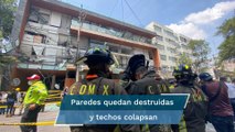 Así quedó el edificio tras explosión en la Benito Juárez