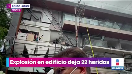 Explosión de gas en avenida Coyoacán deja más de 20 heridos