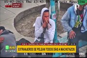 Extranjeros disputan a machetazos el control de un parque en El Agustino