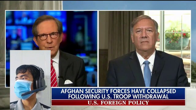 Chris Wallace tries to blame Afghanistan DISASTER on TRUMP and Pompeo, while Jake Tapper(!) SWEATS Biden SecState