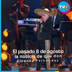 Vicente Fernández no se cayó, tiene una enfermedad que paraliza su cuerpo y pulmones