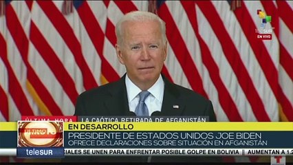 Biden: No voy a pedir a nuestras tropas que sigan luchando en la guerra civil de otro país