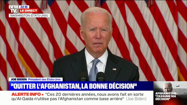 Joe Biden: Nous répondrons de façon dévastatrice si les talibans perturbent les opérations d'évacuation
