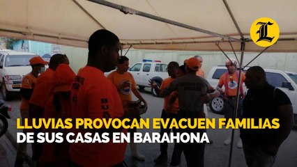 Lluvias provocan evacuen familias de sus casas en Barahona