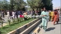 Chaos à l'aéroport de Kaboul, envahi par des Afghans souhaitant fuir le pays