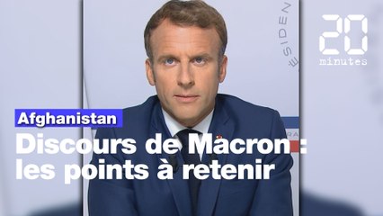 Macron: "L'Afghanistan ne doit pas redevenir le sanctuaire du terrorisme"