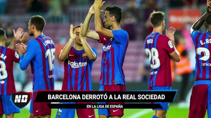 Goleada del Barcelona en el debut en LaLiga.