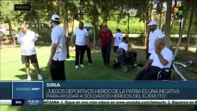 Autoridades sirias incentivan juegos deportivos para lesionados del ejército árabe sirio