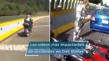 Videos captan otros accidentes en la México-Cuernavaca