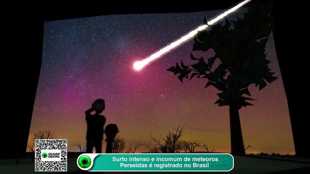 Surto intenso e incomum de meteoros Perseidas é registrado no Brasil