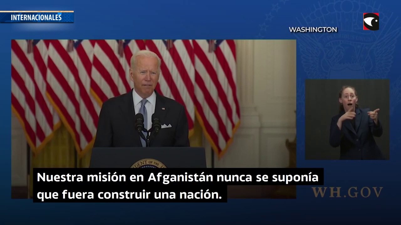 Biden defiende la retirada de Estados Unidos de Afganistán