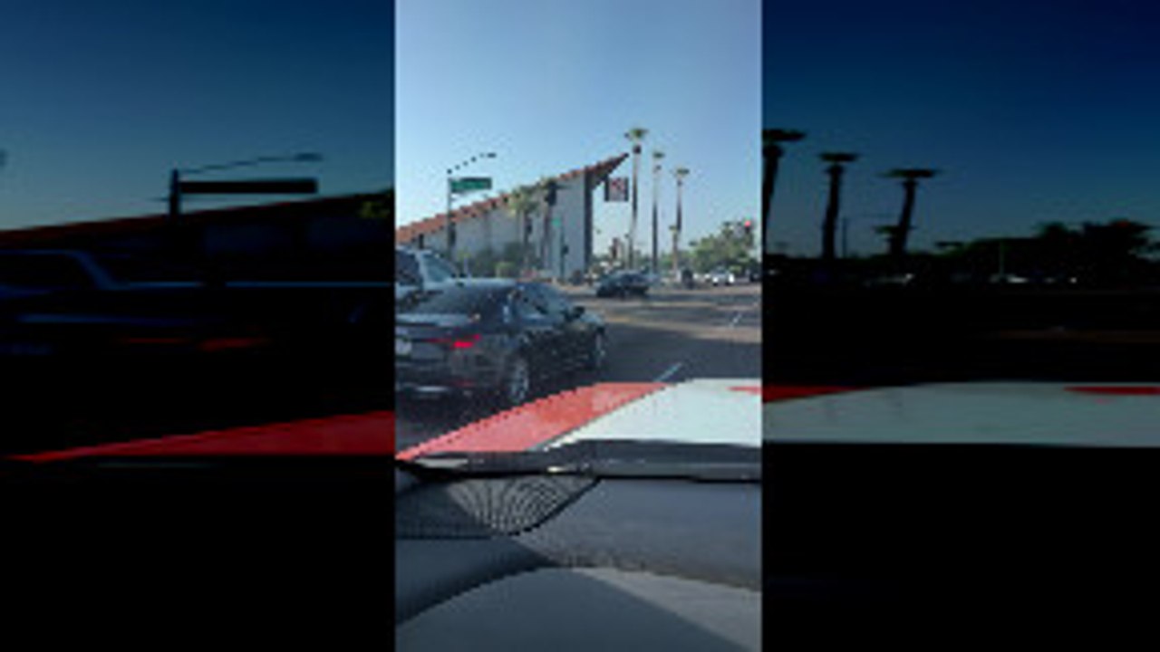 Driverless Car Encircles Churchfront Intersection