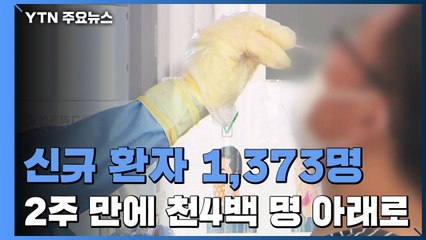 코로나19 신규 환자 1,373명...2주 만에 천4백 명 아래로 / YTN