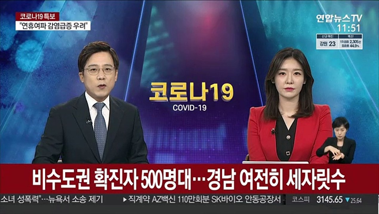 비수도권 확진자 500명대…경남 여전히 세자릿수