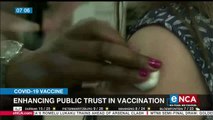 SA working towards enhancong trust over vaccines