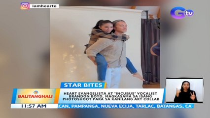 Heart Evangelista at "Incubus" vocalist Brandon Boyd, magkasama sa isang photoshoot para sa kanilang art collab | BT