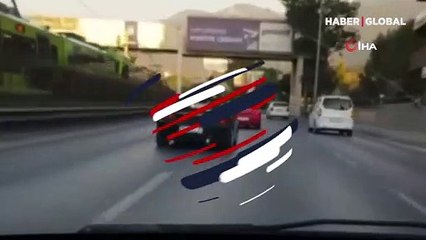 Motorcunun makas denemesi takla atarak bitti