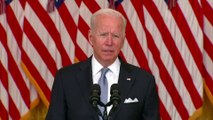 Joe Biden defends Afghanistan withdrawal saying 'American troops should not be fighting in a war in a war that Afghans are not willing to fight for themselves'